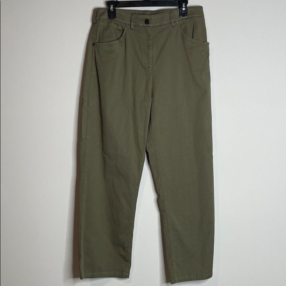 TWP Women’s Wide Leg Mila Pants in Dark Olive Size 6 NWT
